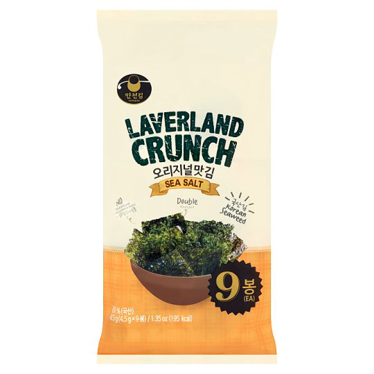 MANJUN LAVERLAND SEAWEED SEA SALT 9X4.5G